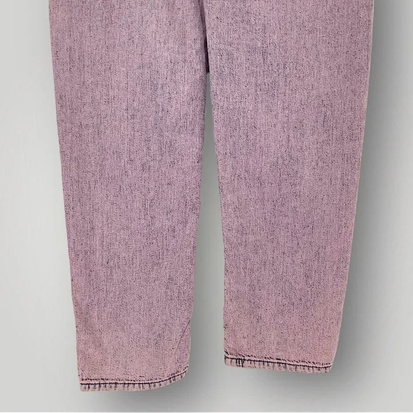 MOTHER SNACKS High Waisted Twizzy Skimp Wash Jeans in Silver Pink NWT - Picture 4 of 11